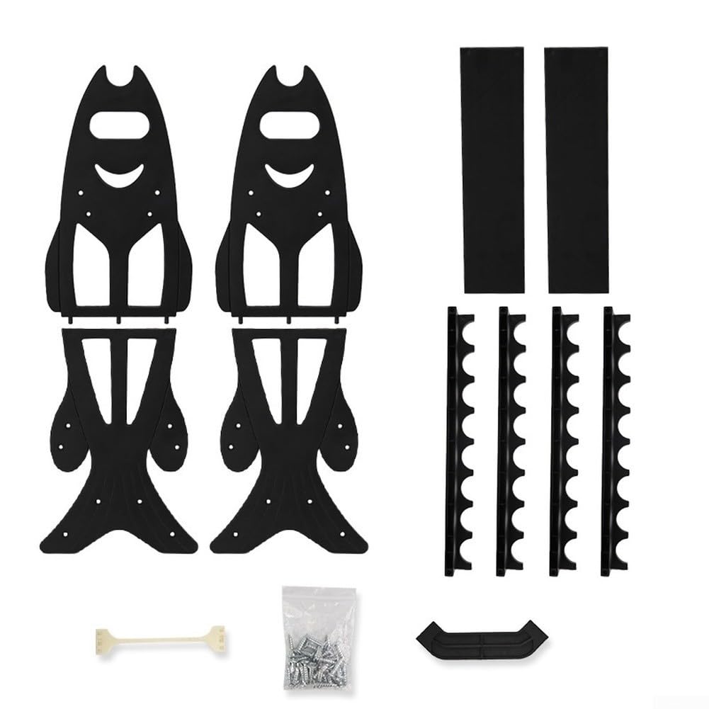 Angelruten-Präsentationsständer, Ruten-Kescher-Halter, Aufbewahrung, Präsentationsregal, Angelzubehör, Angelzubehör, Angelzubehör, Ständer (rot)
