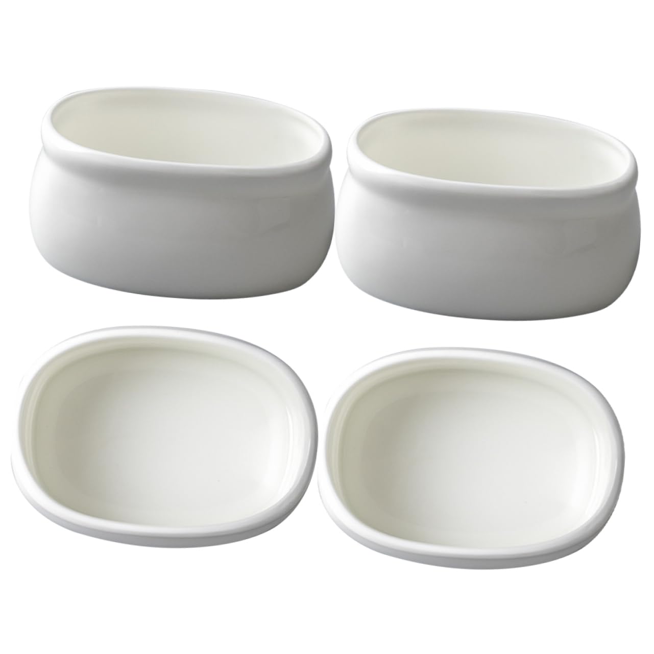 Lot De 4 Supports Sachets De Thé En Céramique - Forme Théière, Design élégant, Pour Table, Cuisine Ou Fêtes