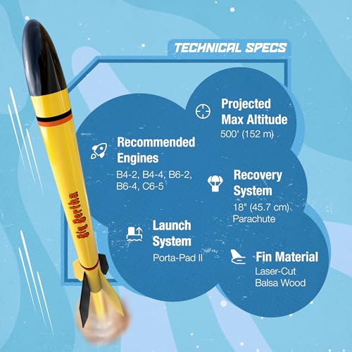 Estes 1948 Big Bertha Rocket-Building Kit, Intermediate Flying-Rocket-Model Kit for Ages 10+ by Estes - Image 5