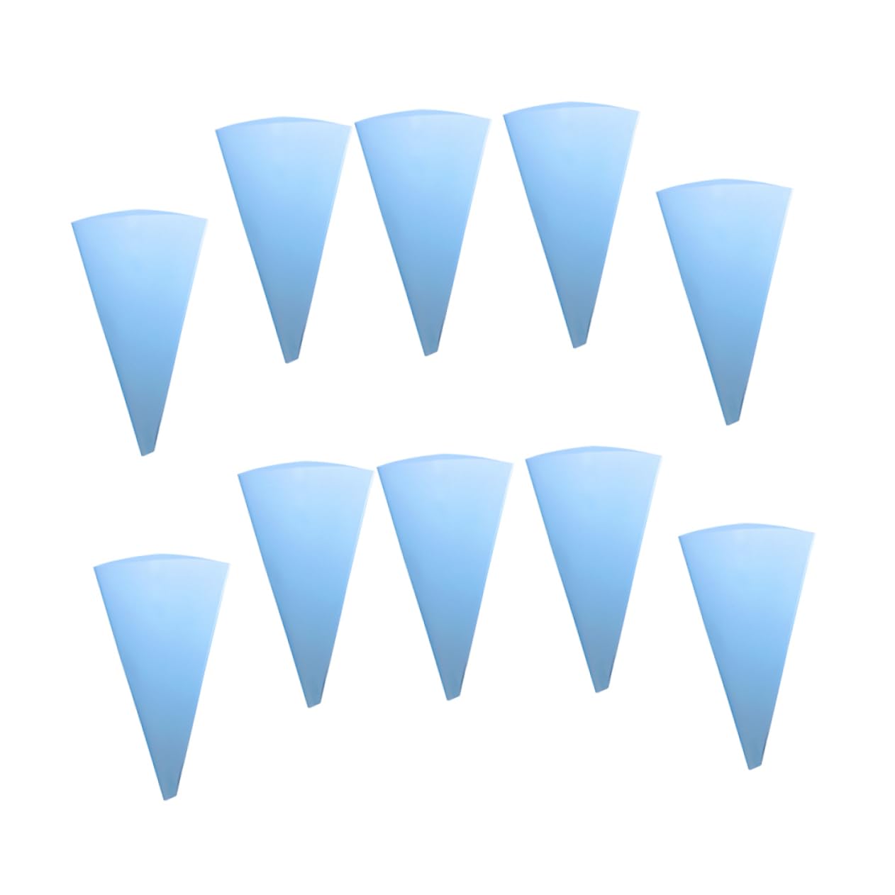 PRETYZOOM 10Pcs Eva Icing Bags Cake Decorating Piping Bags for Pastries Cupcakes Cookies More for DIY Baking and Precise Food Shaping