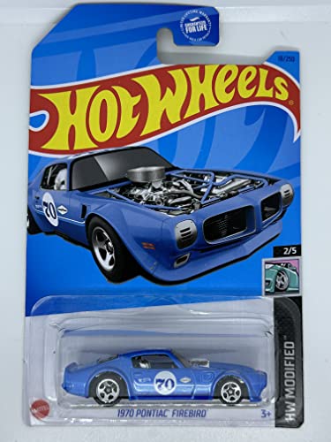 Hot Wheels 1970 Pontiac Firebird escala 1:64 azul miniatura 1