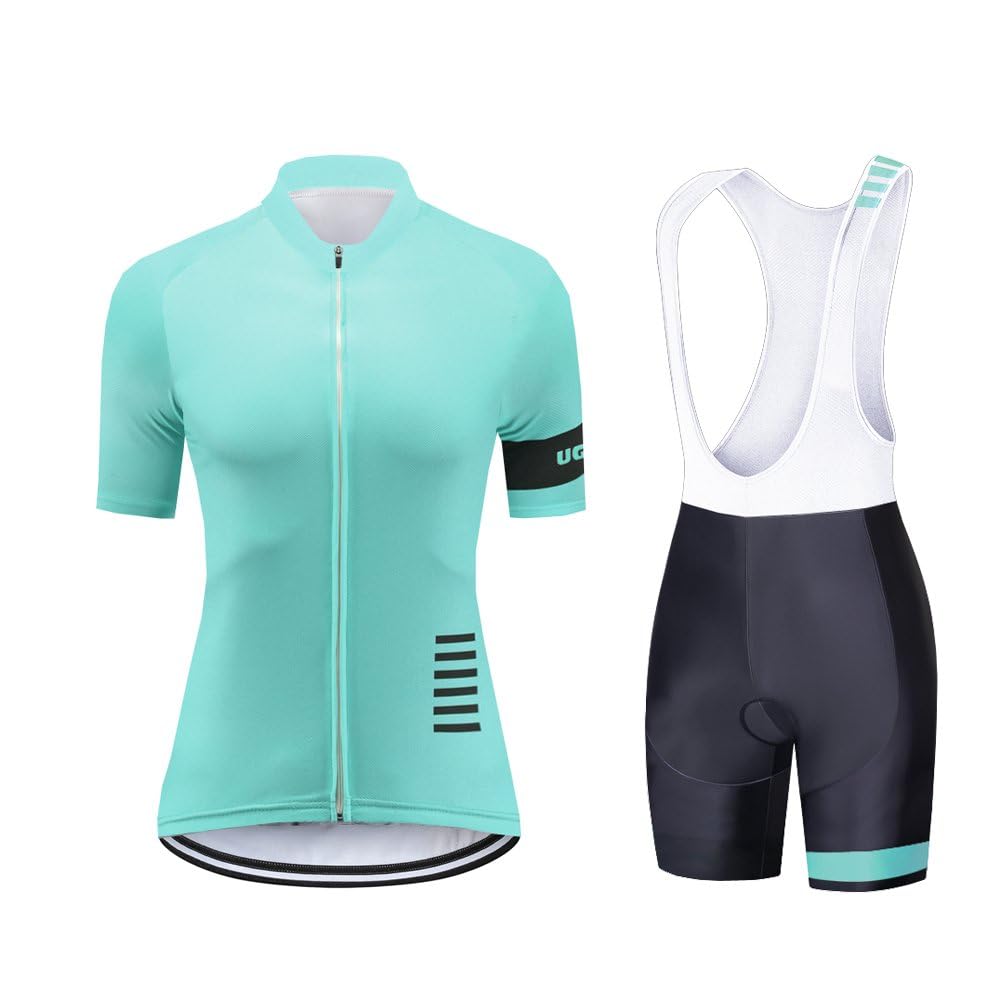 UGLY FROG Donna Ciclismo Maglia Set Pantaloni Corti Estate Donne Abiti da Bicicletta Abiti da Bicicletta Abiti da Bicicletta Strada con Tasca