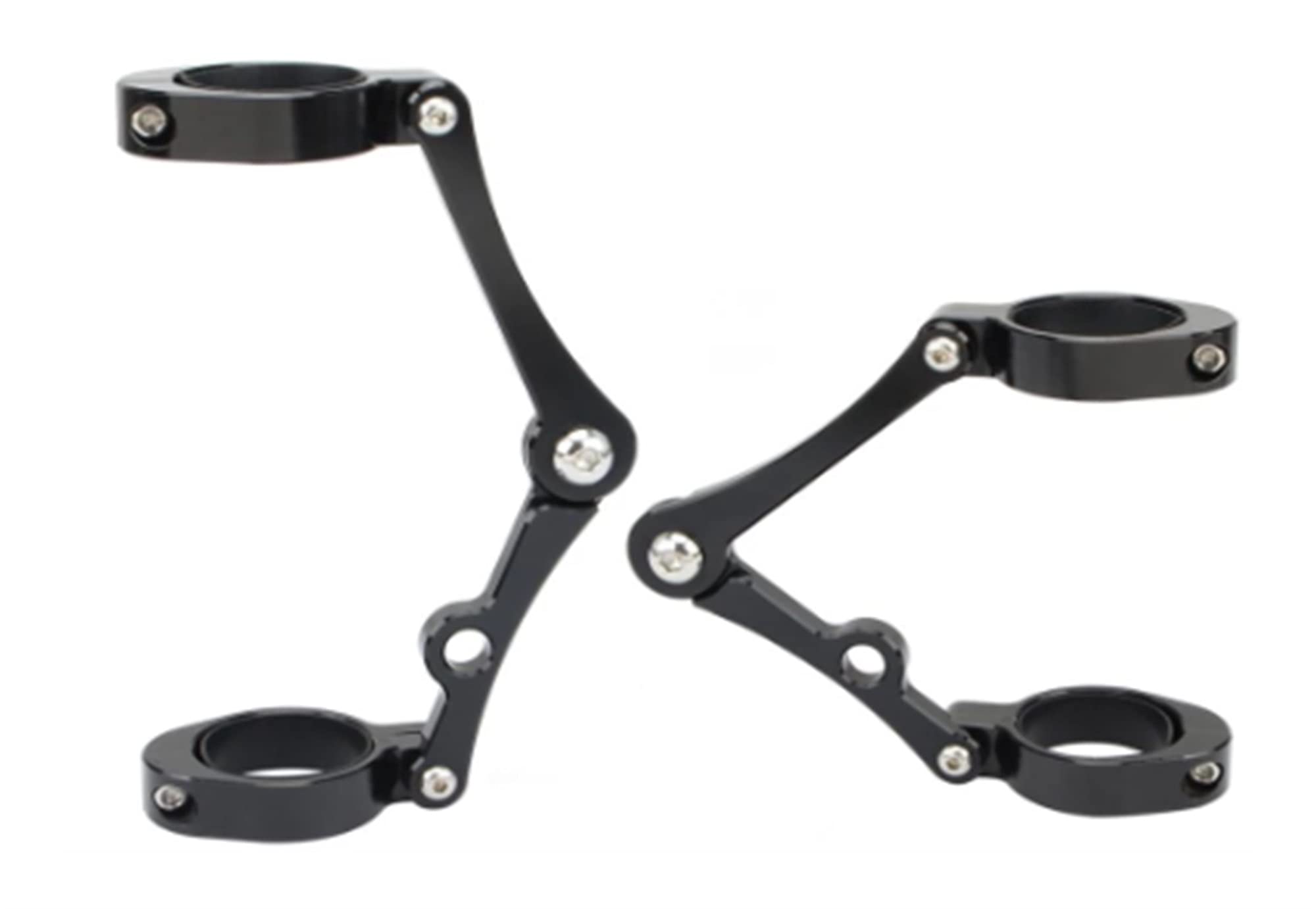 Piège de fixation de mûre de phare de moto 49mm compatible avec Chopper Bobber