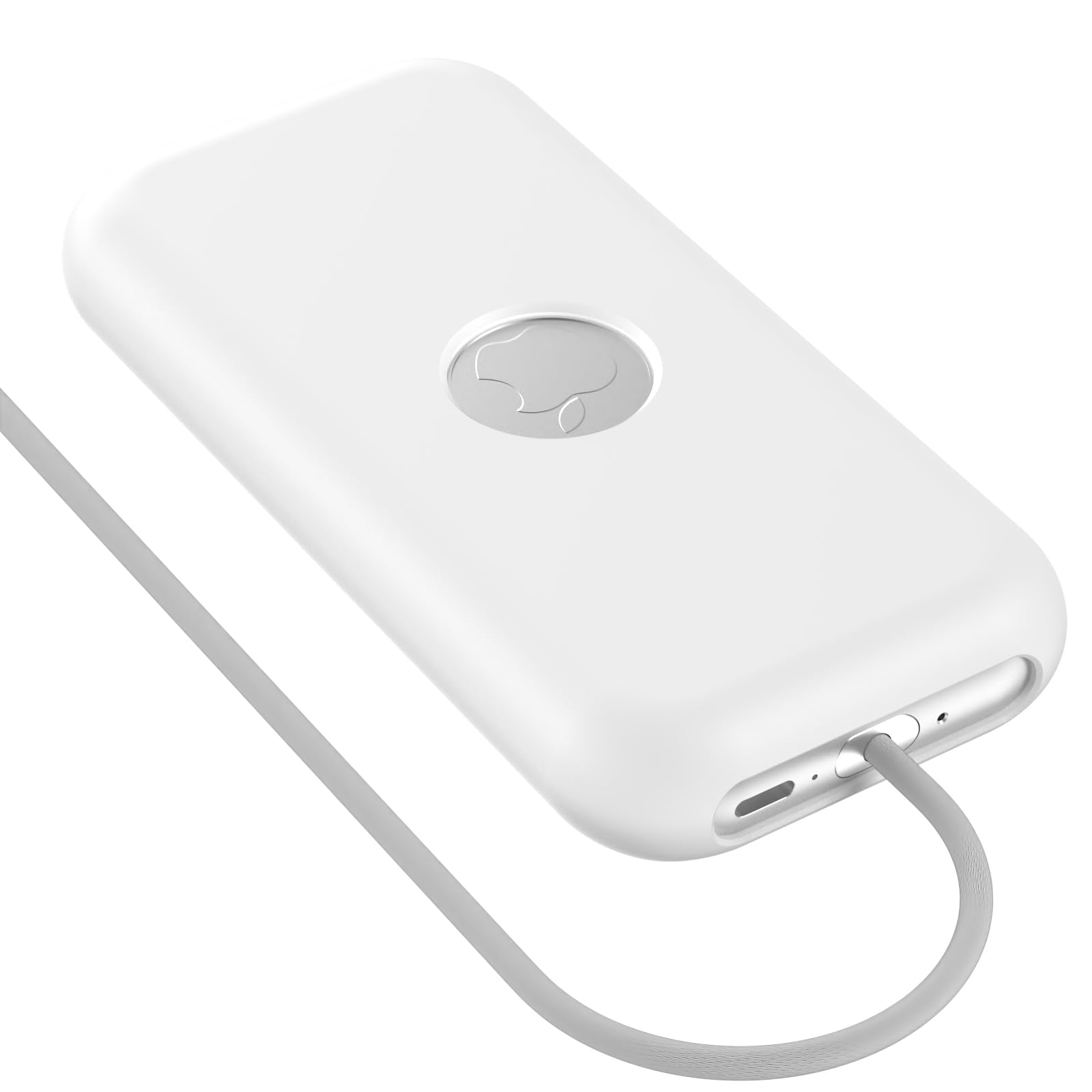 Compatible con Apple Vision Pro Battery Case, Funda de silicona para batería, para accesorios Vision Pro, compartimento de batería, polvo y golpes (blanco)