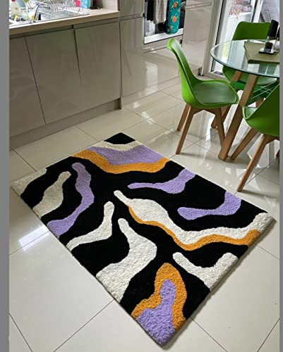 Image of Handmade Shaggy Pure Microfiber Smooth & Anti-Skid Carpets for Bedroom & Living Room, 2 inch Thickness Size- 12X12 Feet