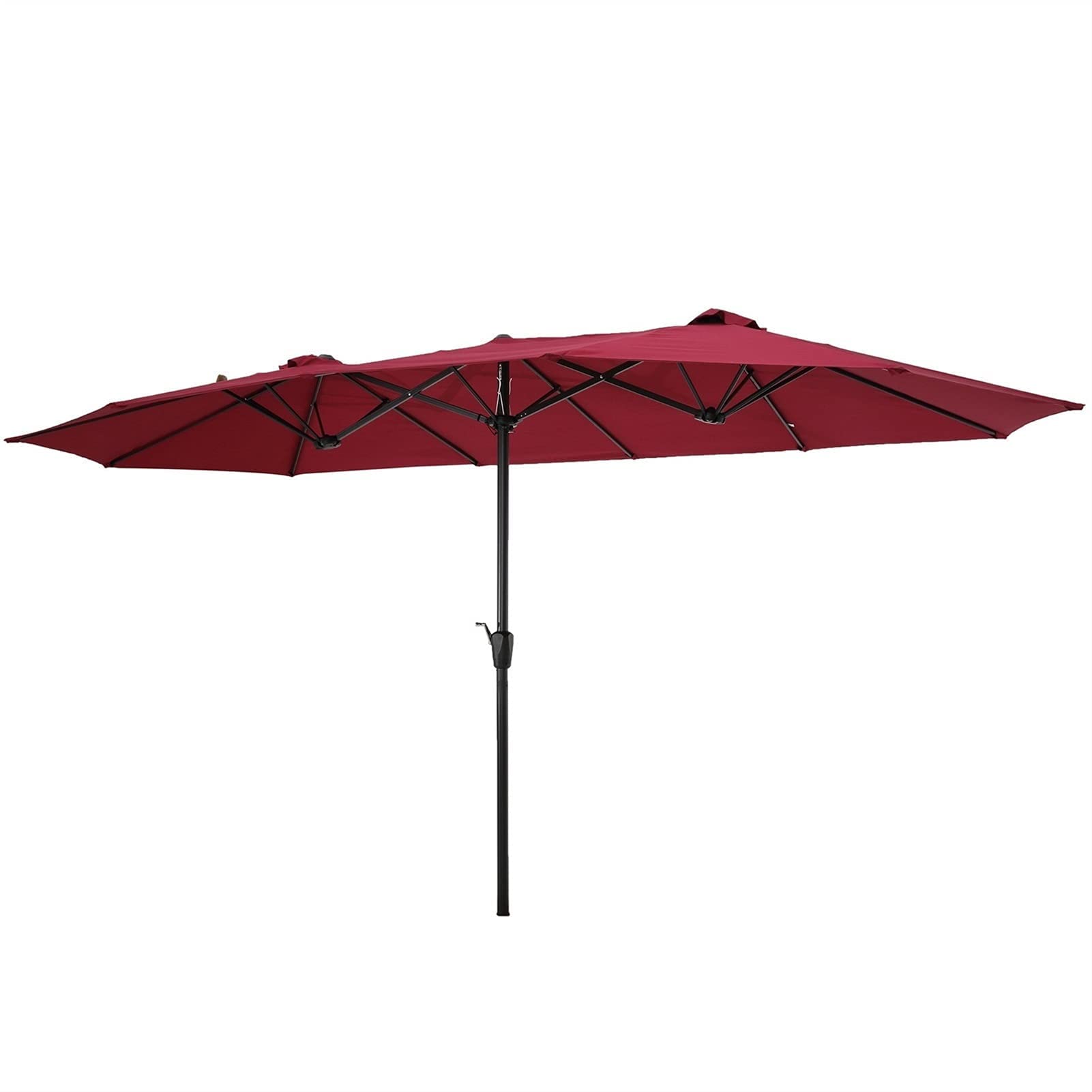 Parasol ogrodowy, duży dwustronny prostokątny parasol ogrodowy z podwójnym tarasem, odporny na blaknięcie, parasol zewnętrzny