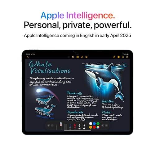 Apple iPad Air 11″ with M3 chip: Built for Apple Intelligence, Liquid Retina Display, 256GB, 12MP Front/Back Camera, Wi-Fi 6E + 5G Cellular, Touch... - Image 3