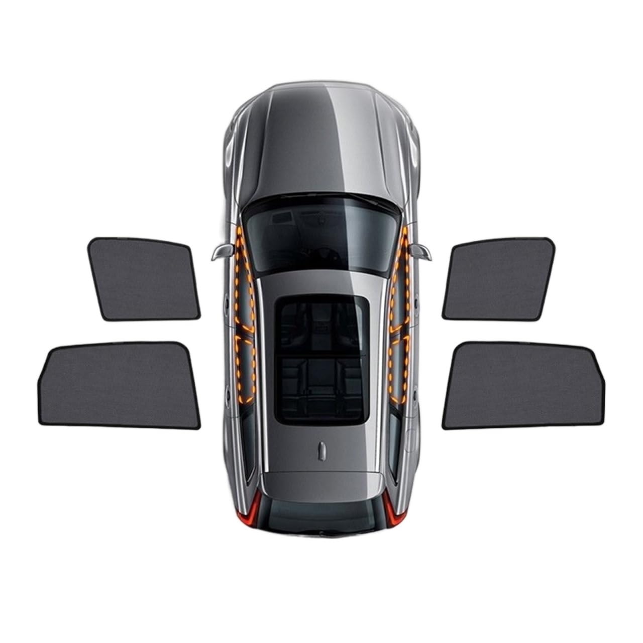 Parasol Lateral Coche Para VW para PASSAT B8 para variante 2015 2016 2017 2018 2019 2020 2021 2022 parabrisas delantero magnético cortina lateral trasera visera Parasoles Coche (Size : C-2Front 2Rear