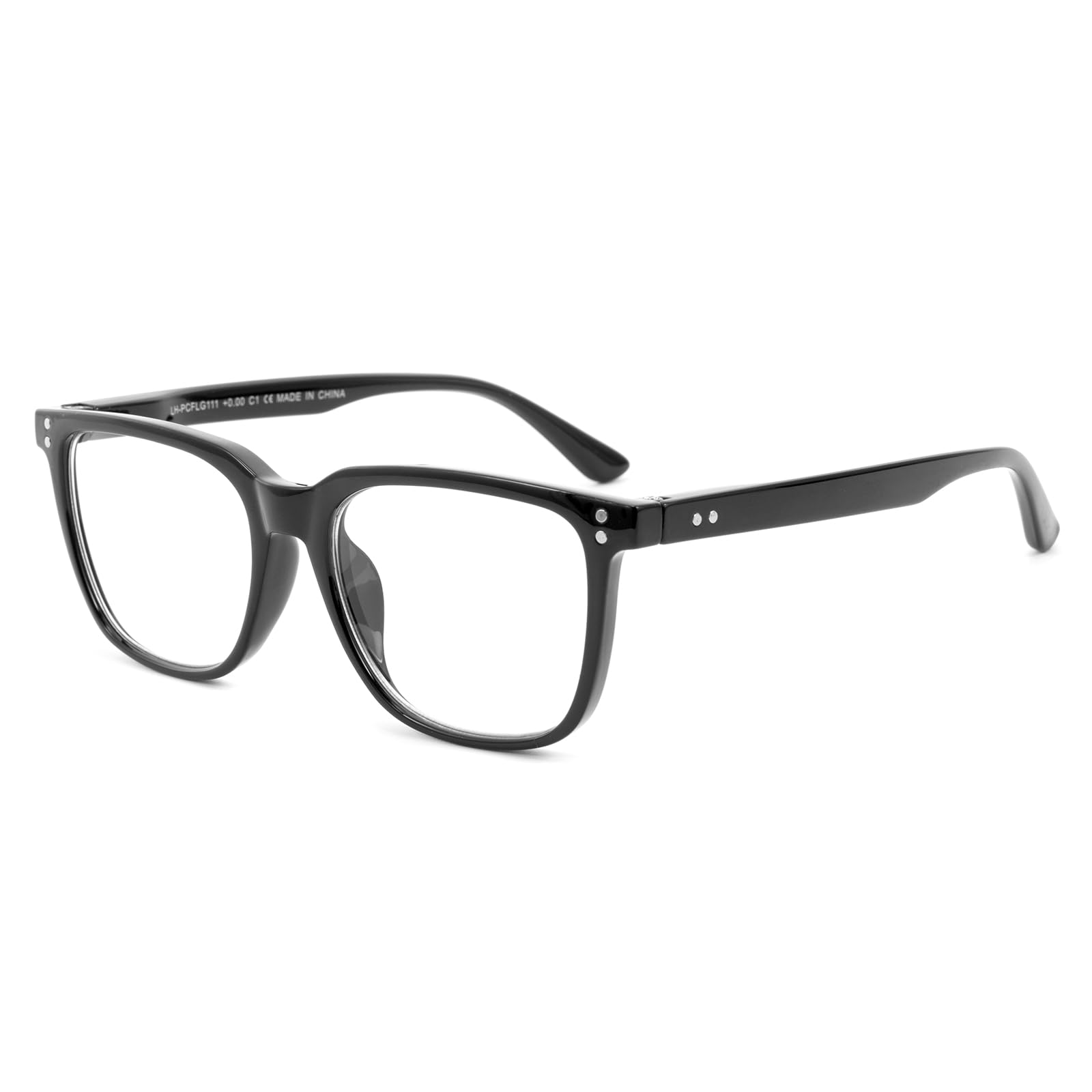 SKYWAY Blaulichtfilter Brille Herren, Retro Rechteckige Blaulichtfilterbrille für Damen, Blendfreie Brille Blue Light Glasses Gegen Augenbelastung beim Computerspielen