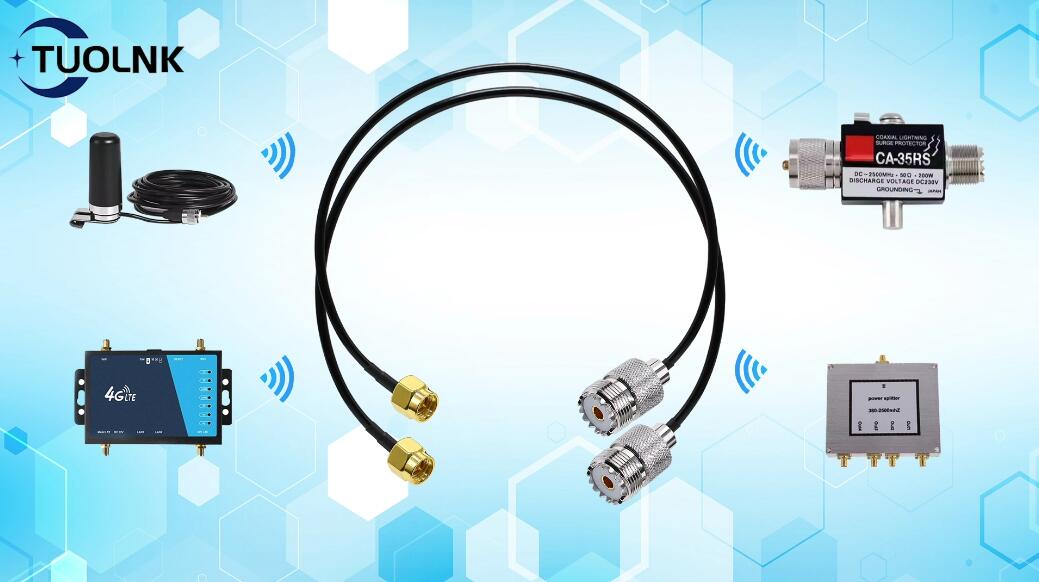 Cavo Coassiale RG402 SMA A RP-SMA Cavo Coassiale RF RG402 Blu, Con Connettori SMA Maschio Angolato A RP-SMA Maschio Angolato, Trecciato Sg Racing - Foto 7