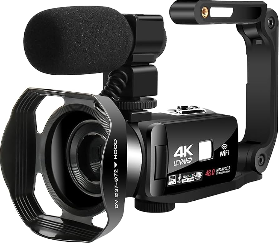 4K Ultra HD ビデオカメラ 48MP Wi-Fi機能付き Amazon.com : Video Camera Camcorder 4K Ultra 48MP 18X