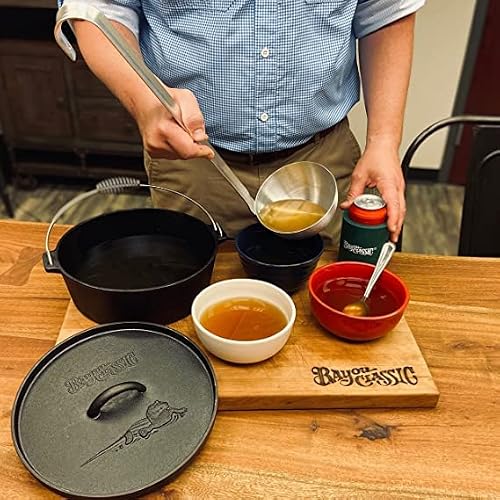 Bayou Classic 0723 Aluminum Ladle Features 20-In Length W/ Large 6-In Bowl Holds 3-Cups #TOP3