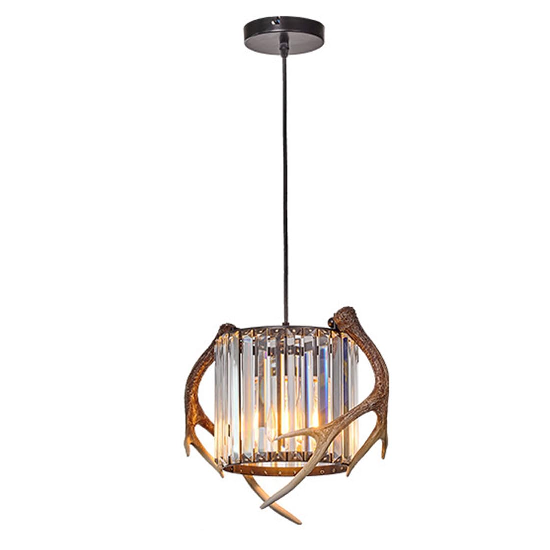 KXEcoLife E27 Scandinavian light luxury chandelier, creative retro for living room restaurant bar B&B cafe card holder lamps and lanterns,C
