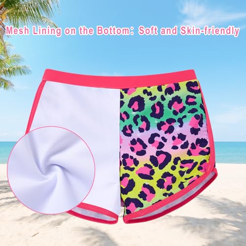 Image of Vogseek Girls Rash Guard Two Pieces Swimsuit Long Sleeve Bathing Suit for 3-10 Years