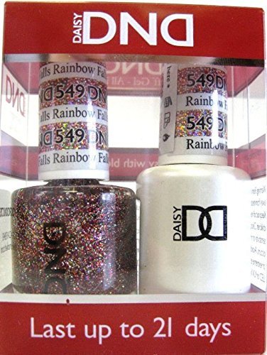 DND Gel & Matching Polish Set #549 - Rainbow Falls, HI. Buy 5 any colors get 1 Diamond super fast drying top coat 0.5 oz Free by DND Gel
