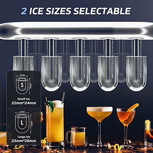 Máquina portátil de hielo compacta TENXOE blanca miniatura 5