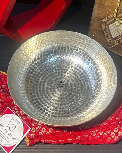Khasiyat Bazaar Pital Kadhai (Without Handle) with Kalhai (Tin Lining) -KB002 (Bronze, 10)