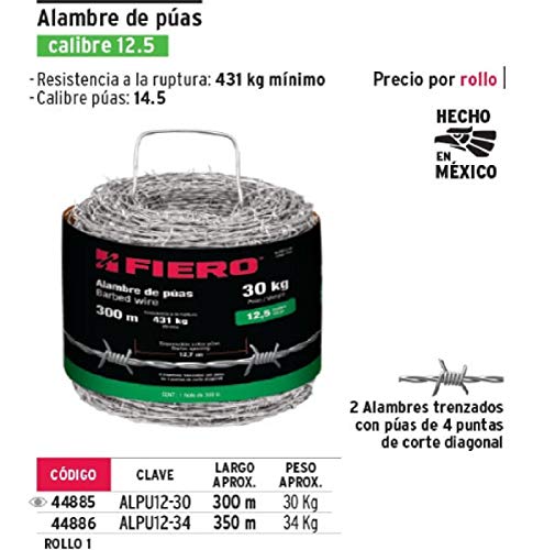 Alambre de púas calibre 12.5 6 Imagen adicional