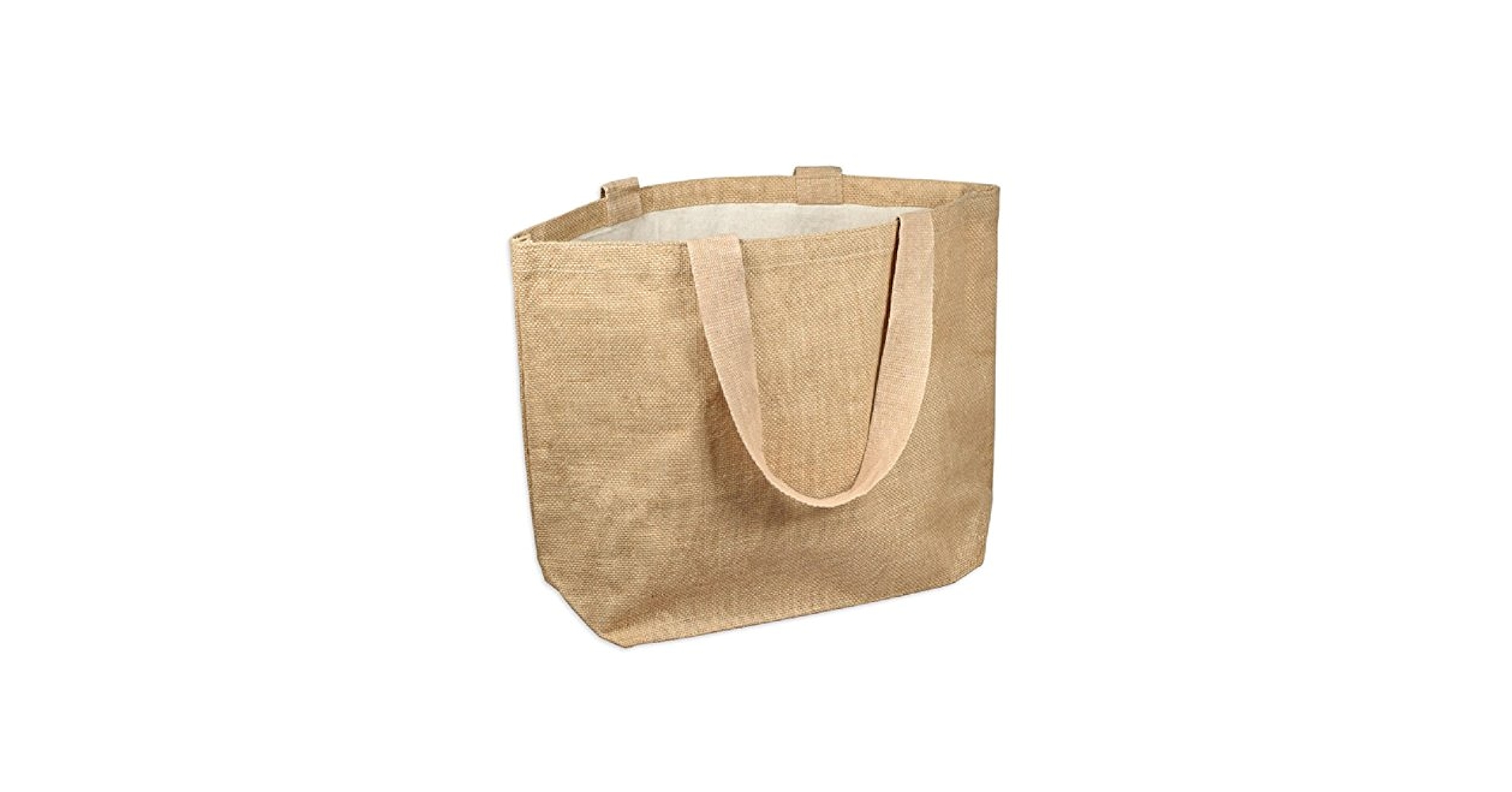 Amazon.com: Nature Friendly Large Jute Tote Bag Long Handle