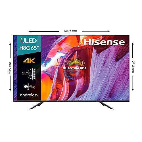 Image of Hisense 65-Inch Class H8 Quantum Series Android 4K ULED Smart TV with Voice Remote (65H8G, 2020 Model)