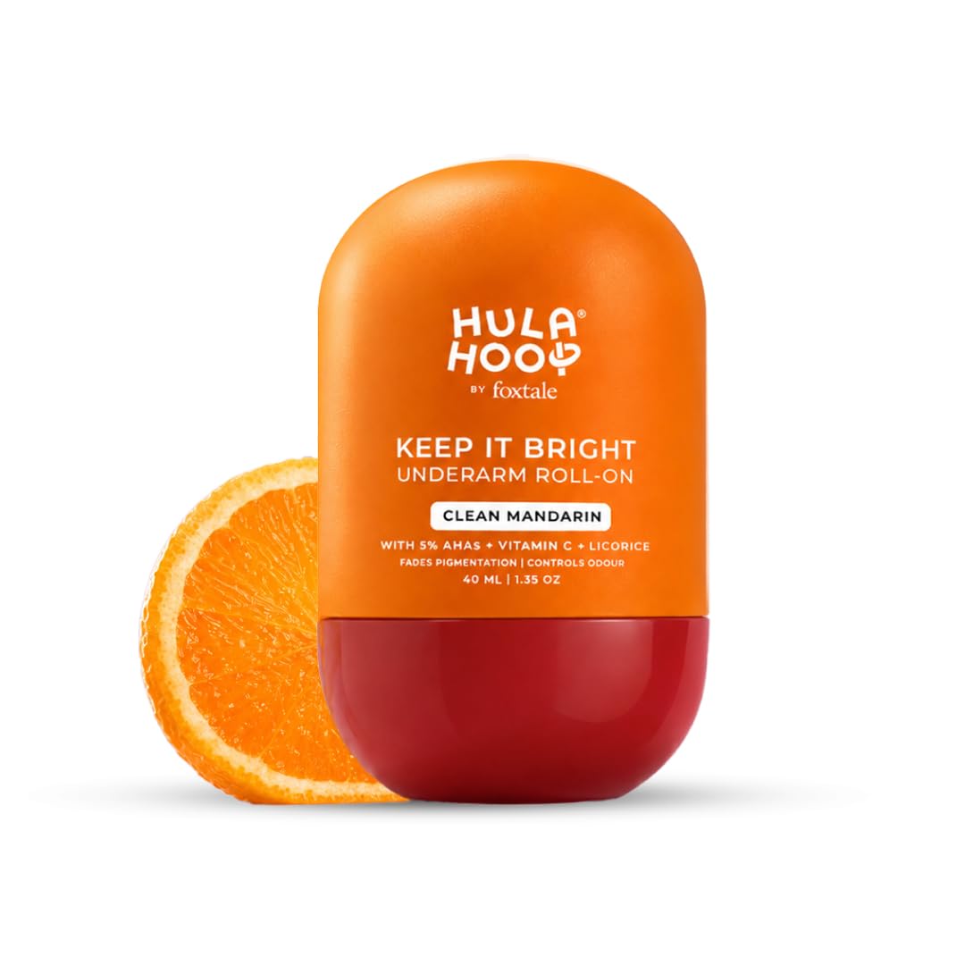 Hula Hoop Keep it Bright Underarm Roll-On by Foxtale | Reduces Underarm Pigmentation & Controls Odour | With Vitamin C, Shikmic Acid & Licorice Root Extract | Fresh Citrus Fragrance | 40 ml | For Men & Women-image-40