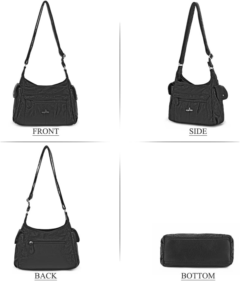 Angel Kiss Crossbody Bags for Women, Ladies Shoulder Handbags and Purses Medium Faux Leather Pocketbooks | Ladies, Medium, Faux Leather