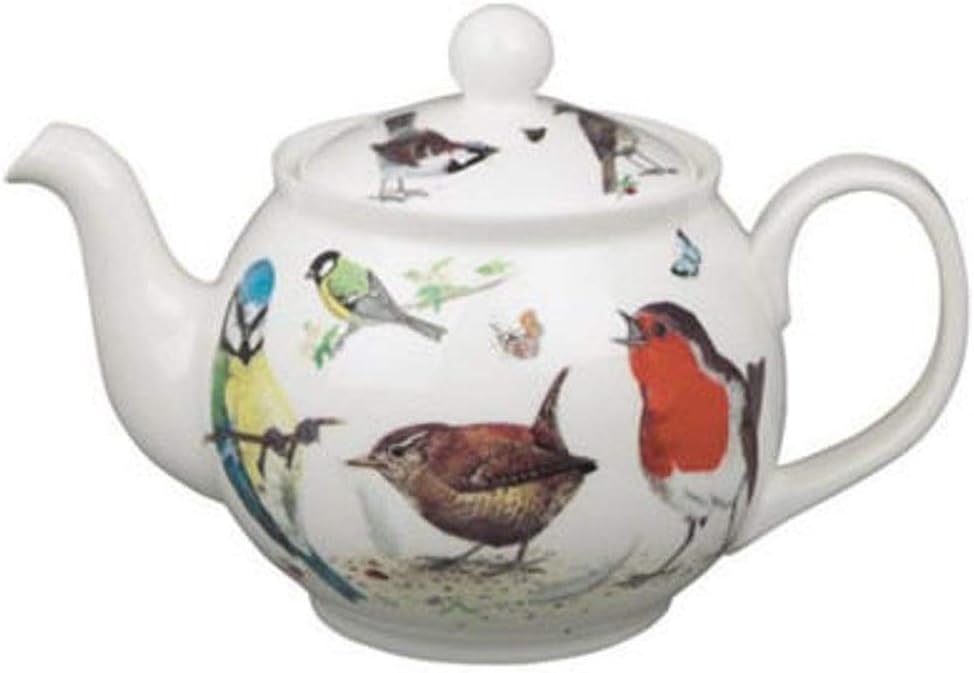 Roy Kirkham Garden Bird Traditional Ceramic Classic Teapot