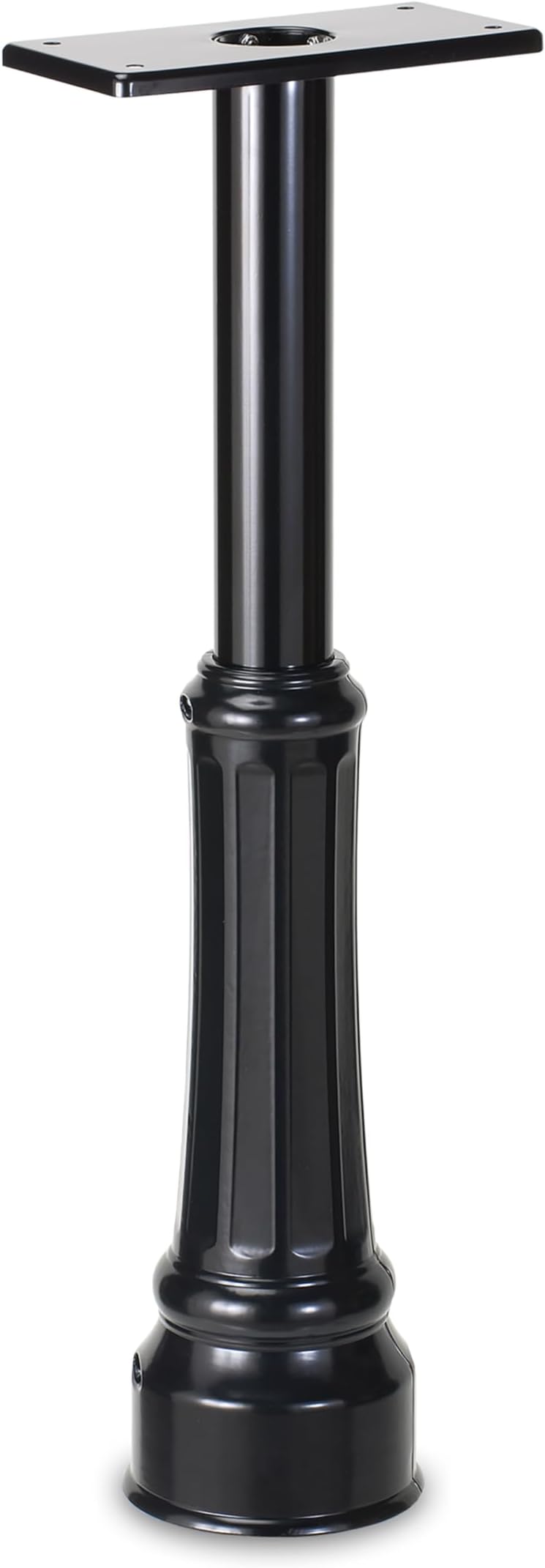 7507B Basic Post with Decorative Cover Black