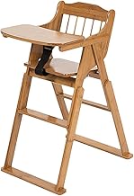 Springtek Wooden High Chair for Baby | Modern Highchair with Tray for Toddlers | Feeding Chairs 6 Months to 3 Years | Dining Long Chair for Kids with Foldable Tray (Bearing Capacity Upto 20kgs)