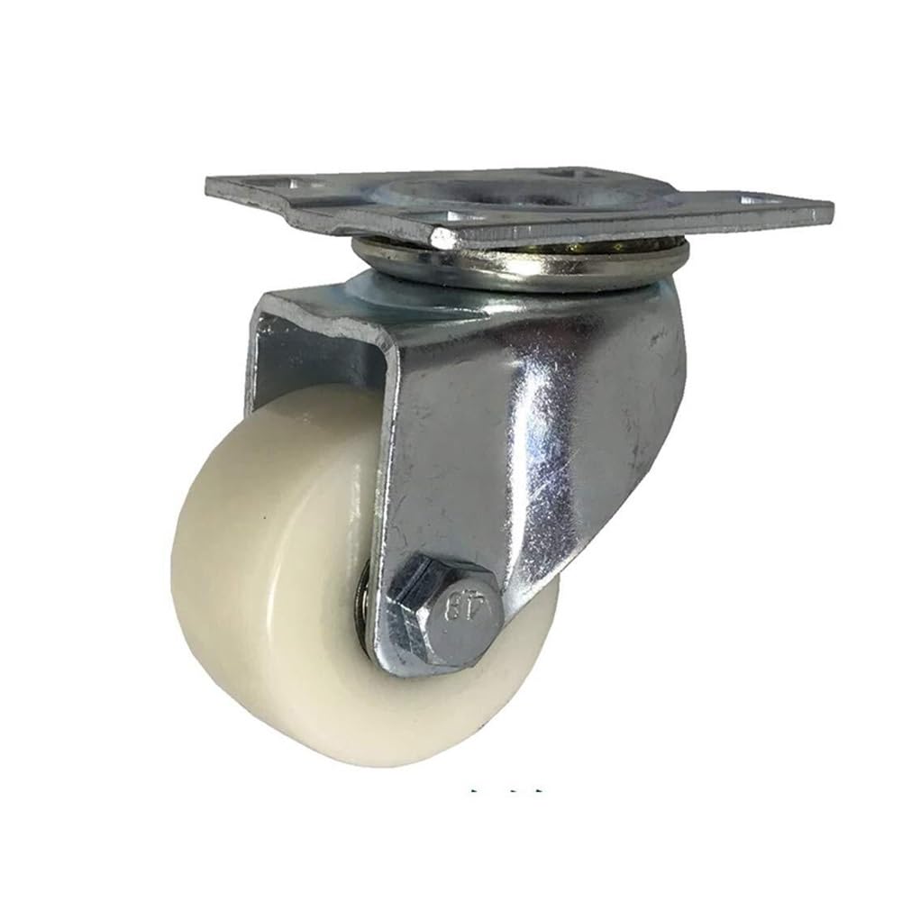 Lot de 4 roulettes pivotantes robustes pour chariot de transport industriel 1.5 pouce 2 freins 2 pivotantes