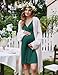 Ekouaer Labor and Delivery Gown for Hospital Short Sleeve Maternity Nursing Nightgown with Button Pregnancy Clothes Dark Green M