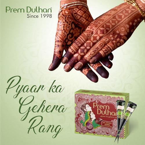 Image of Prem Dulhan Mehendi Cone 12pc in 1 box - Pack of 10