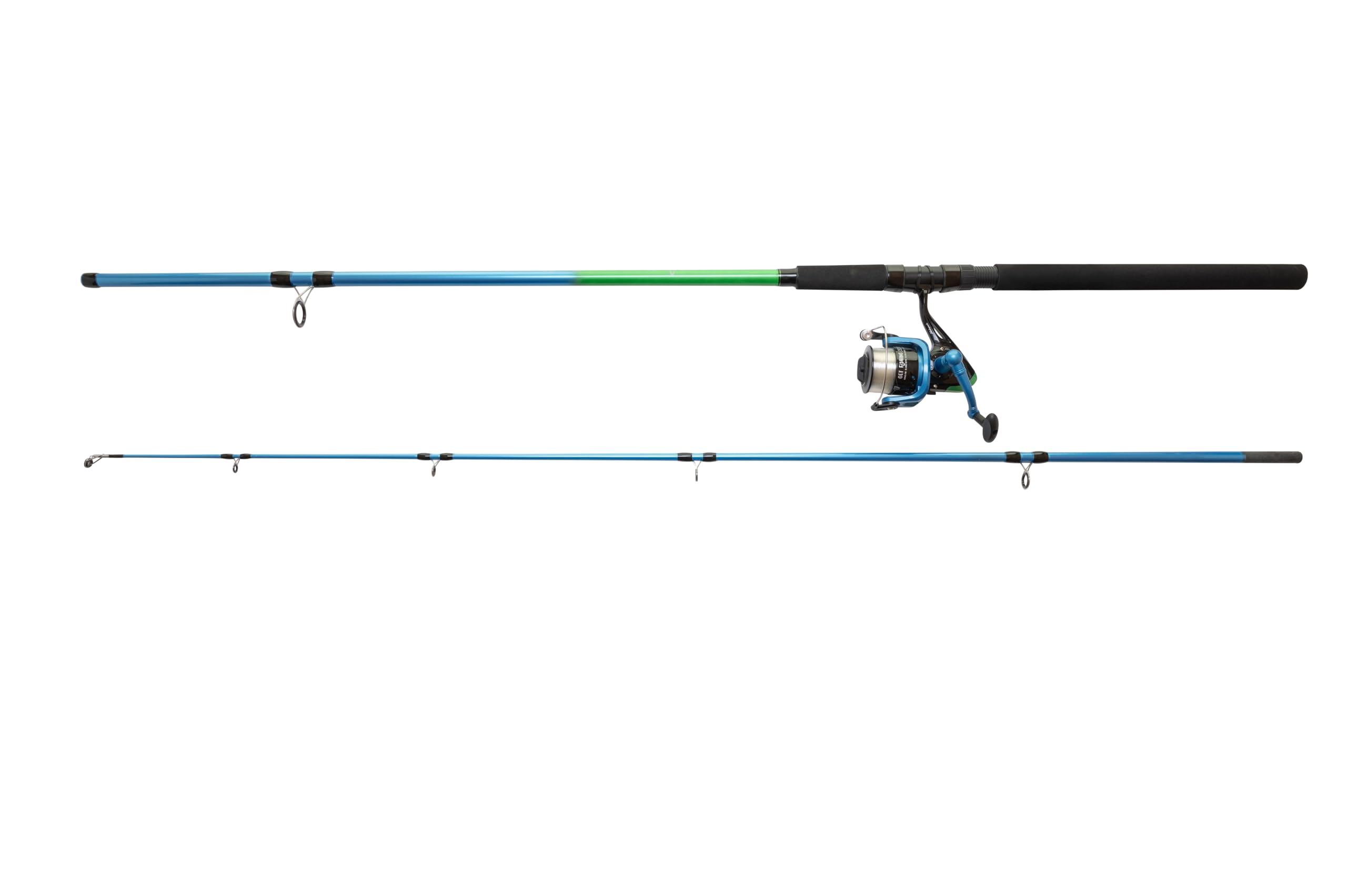 Shakespeare Fishing Rod and Reel Combo, Get Fishing 9ft Sea Combo, Perfect Entry Set Up for Anglers, Sea, Lake, River Fish, Ready To Fish Start Up, Family Fishing Set Up Get Fishing Range