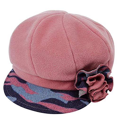 Chapeau femme automne hiver isolant thermique rose confort