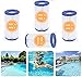 Cartucho de filtro tipo A o C para Intex, cartucho de recambio TytouchIII para Besway para el cartucho filtrante de bomba de piscina Intex 29000e / 59900E (4 unidades)