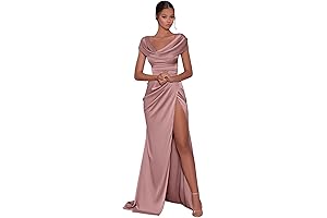 Stunning Satin Off-The-Shoulder Evening Gowns for Captivating Occasions