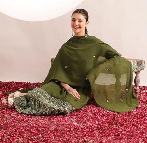Image of Vbuyz Women'S Cotton Floral Print Straight Stitched Kurta Pant With Dupatta