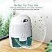 Afloia Electric Small Dehumidifier for Home, 2200 Cubic Feet Portable dehumidifier with 17oz Capacity for Bathroom Baby Room Bedroom RV Basement Caravan Office Garage, High Humidity, Auto Shutt Off