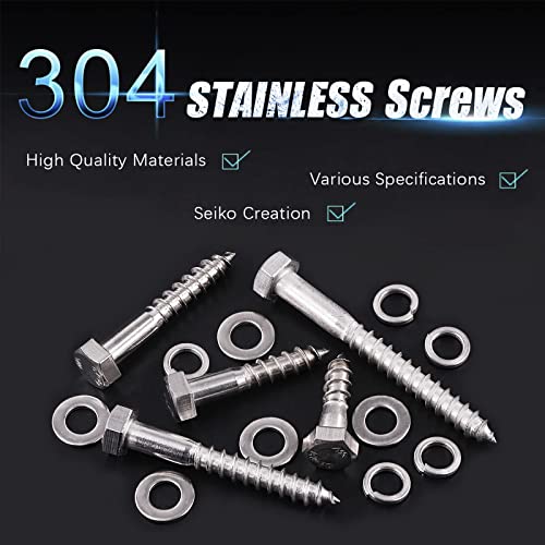 Boulons Hexagonaux à Bride En Acier Inoxydable A2 M8 - Longueurs 20, 25, 30, 40, 55 Mm - Vis, Rondelles, écrous