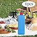 Lljsszr 6Pcs Ice Cooler Blocks Cooling Ice Packs Sturdy PETG Refreezable Portable Blue Reusable for Travel Hiking BBQ Family Picnics