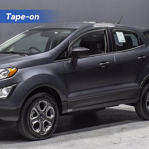 Image of Window Visors Rain Guards for Ford EcoSport 2018 2019 2020 2021 2022, Out-Channel Window Vent Wind Deflectors Visors Shades for 18 19 20 21 22 EcoSport