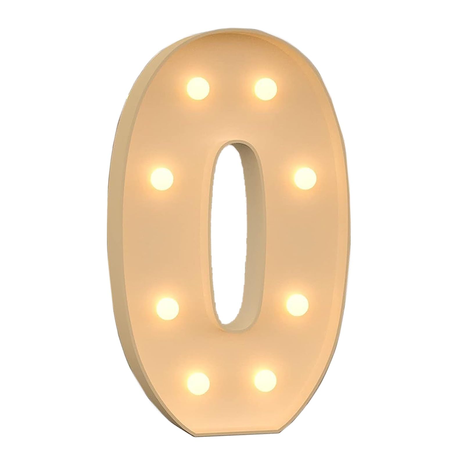 HYQFSAD Marquee Light Up Numbers LED Numbers Light Signs Large Pre-Cut Frame Mosaic Numbers for 18nd 20th 50th Birthday Anniversary Wedding Party DIY Decoration (Color : Number 0, Size : 100cm/3FT)