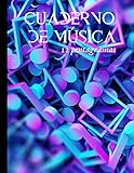 Cuaderno de música 12 pentagramas: Cuaderno de composición para músicos aficionados y experimentados - piano, guitarra...|100 páginas en formato A4 (Spanish Edition)
