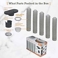 Vista 5 de BLACKSMITH FAMILY Kit de inicio de cápsulas Vertuo reutilizables + cápsulas Vertuo desechables, anillos de sellado, selladores de aluminio