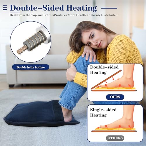 Double Sided Electric Foot Warmer with LED Display, Heating Pad for Feet - image 7