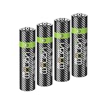 Venom Rechargeable AAA Batteries - 800mAh 1.2V NiMH (4-Pack), Black