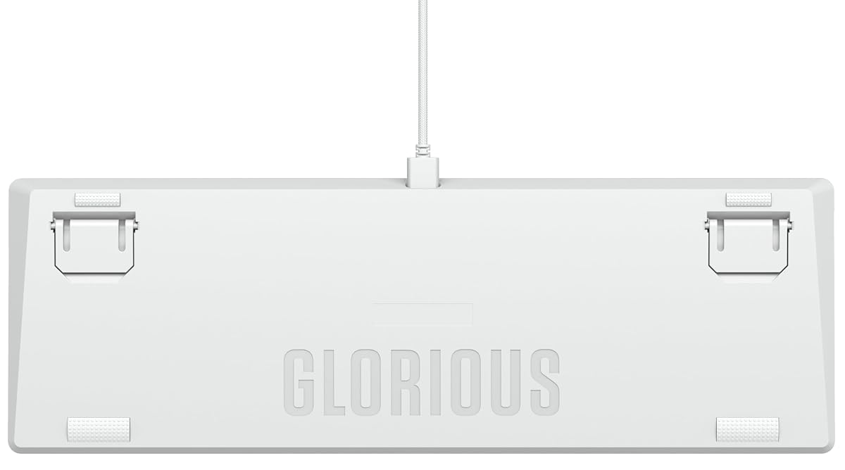 Glorious Gaming GMMK 2 Full Size (96%) Barebones (endast chassi) – Chassi till mekaniskt gamingtangentbord, egen full storlek (96%), aluminium, anpassningsbart, RGB, Internationell/ISO – Vit