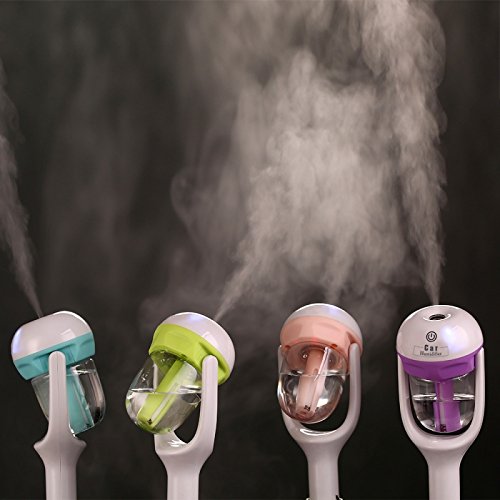 YONGYAO Purificador de Aire de humidificación Coche Aroma AromaLa Terapia difusor de aceites dc12v Filtro de Aire negativeion-Rosado