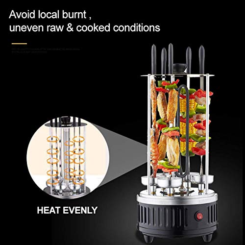 Image of 1000W Automatic Vertical Electric BBQ Grill