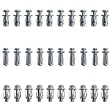 30Pcs M4 M6 M8 Jack Nuts, Expansion Screw Petal Nuts, Jack Nuts for Mental Hollow Wall Iron Skin for 0-5mm Door Extra Short Hollow Wall Anchors Aluminium cladding Sheet Steel Pipe